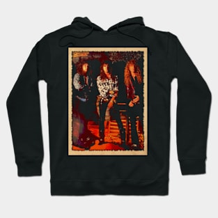 Rock 'n' Roll Flame Firehouses Tees Blaze a Trail of Glam Metal Glory Hoodie